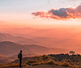 Man hiking
